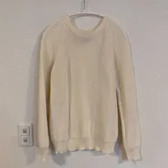 ORCIVAL アイボリー　ホワイト　コットンニット　サイズ1 丸首