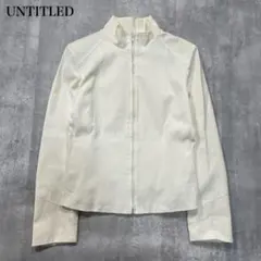 アンタイトル【M】ジップアップジャケット ハイネック フロントセンタージップ