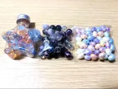 星ボトルと多色ビーズ2袋セット【おまけ付き】