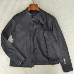 B:MING by BEAMS ブラック レザー シングルライダースジャケット