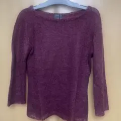 COMME CA パープル ニット長袖トップス