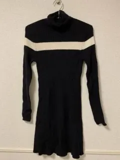 Radyタートルネック リブ編みニットワンピース　#美品