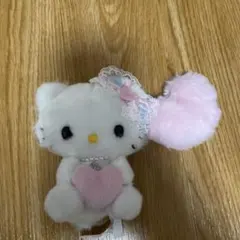 チャーミーキティ　マスコットホルダー 平成うまれキャラクターふわふわハート