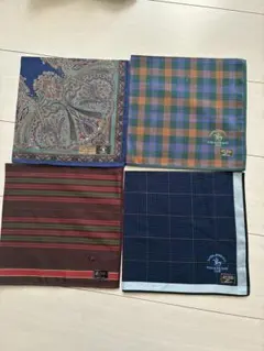 メンズハンカチ　4枚セット