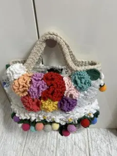ear PAPILLONNER キャラカゴ カニ刺繍 かごバッグ - メルカリ