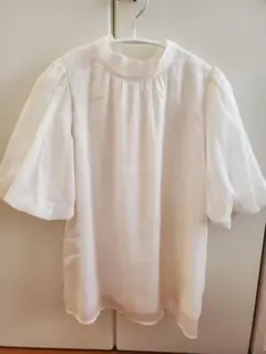 INGNI✨ホワイト シフォン風 五分袖 シャツ　清楚