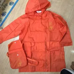 ミッフィー　レインコート　雨ガッパ　120サイズ　オレンジ色　入園入学準備のサムネイル