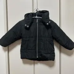 美品！！petit main 黒いアウター フード付き