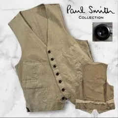 美品 Paul Smith COLLECTION ガーメントダイ加工 ジレ XL