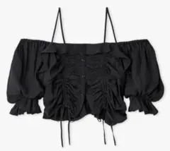 SNIDEL クロップドバリエブラウス