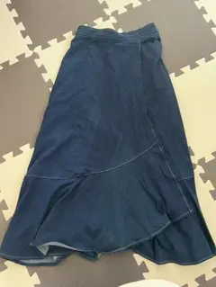 INGNI イング デニムロングスカート アシンメトリー フレア