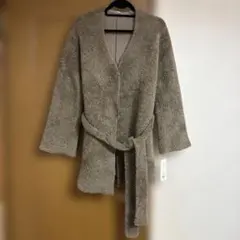 【新品　値下げ】Mila Owen ミラオーウェン　ロングファー見えニットガウン