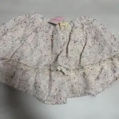 新品　メゾピアノ　段フリル　キュロットスカート