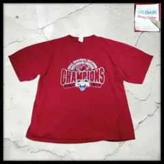 GILDAN カレッジ Tシャツ 2XL ボルドー チャンピオン アメリカ古着