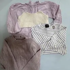 petit main 110cm 長袖トップス 3点セット