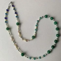 カラフルビーズのネックレス 約70cm