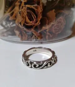 シルバー925 波模様リング