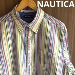 【可愛い◎】NAUTICA ノーティカ クレイジカラーストライプシャツのサムネイル