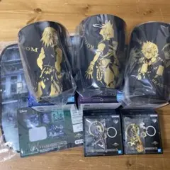 キングダムハーツ一番くじ F賞 G賞 E賞　タンブラー、タオル，チャーム　セット