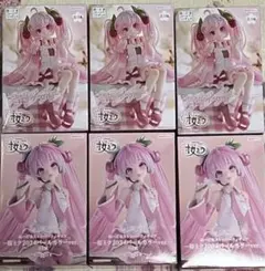 桜ミク　ぬーどるストッパーフィギュア　6個セット