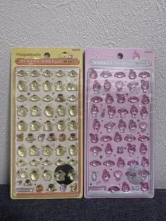 プリン&マイメロボンボンドロップシールミニ2個セット