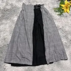 ウィゴー チェック柄 ロングスカート ベルトデザイン (F) トレンド ガーリーのサムネイル
