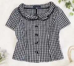 美品 M'S GRACY エムズグレイシー ギンガムチェック シャツ ブラウスのサムネイル
