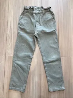 マカロンパンツ　テーパードシルエットロング