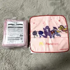 マクドナルド　福袋　2026 Francfranc 保冷バッグ ピンク タオル