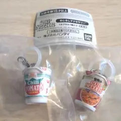 カップヌードル　ガチャ　めじるしアクセサリー　チリトマト　トムヤムクン
