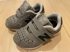 ニューバランス IO313WGR グレーチェック　14cm