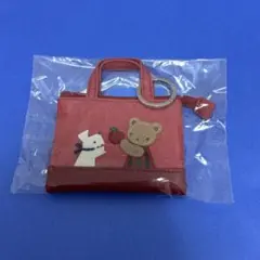 ファミリア　ミニデニムバッグ　赤