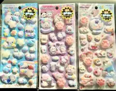 ピカプニシール　光る肉球　３枚セット　あわわちゃん　もちもちぱんだ　もぐにゃん