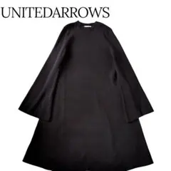 UNITEDARROWS ユナイテッドアローズ リブ ニット ワンピース 黒