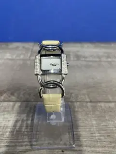 D&G ドルチェアンドガッバーナ　レディース腕時計 白文字盤 2針 レザーベルト