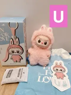 ラブブ イニシャル U ぬいぐるみ アルファベット Labubu