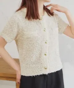 tiptop ゴールドボタン半袖カーディガンのサムネイル