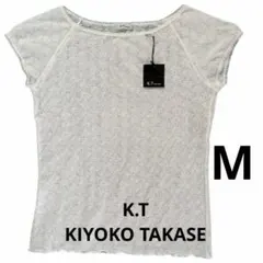 未使用タグ付き 半袖 M レース 白Tシャツ K.T KIYIKO TAKASEのサムネイル