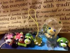お茶犬 マスコット ストラップ 6点セット