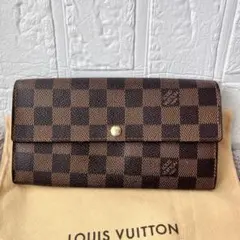 ルイヴィトン　ダミエ　エベヌ　ポルトフォイユサラ　長財布