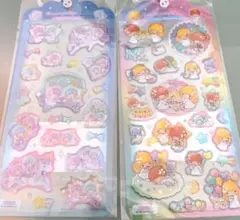 サンリオ　リトルツインスターズ ドロップジェリーシール　 2シートセット