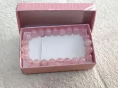 天然石 ピンクブレスレット ローズクォーツ