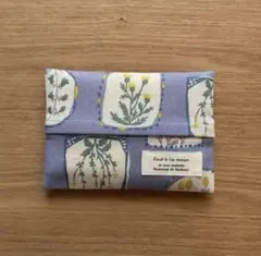 536. ポケットティッシュケース　フレーム花柄　ハンドメイド