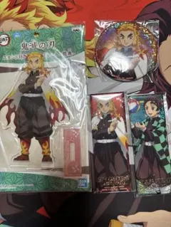 鬼滅　ナムコ　アクスタ　缶バッジ　煉獄杏寿郎　竈門炭治郎