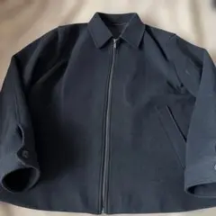 ✨ユニクロ メンズ　シングルカラーショートブルゾン ブラック　XL 大きなサイズ