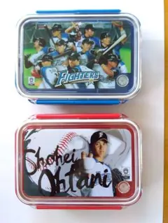 北海道日本ハムファイターズ 弁当箱 3個セット　中田翔　ダルビッシュ有　稲葉 北海道日本ハムファイターズ 弁当箱 3個セット 中田翔 ダルビッシュ有