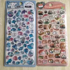 ボンボンドロップシール 海の生き物 キャラクターグッズ