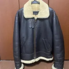 TYPE B-3 フライトジャケット ムートン 羊革 ミリタリー ボア 茶