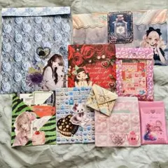 NO.3 バラメモ 紙袋 紙ものおすそ分けセット