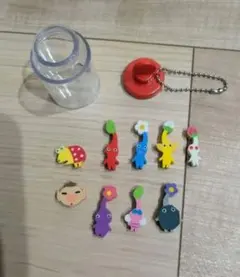 ピクミン ミニチュア マスコット つめつめ消しゴム ボトル付き